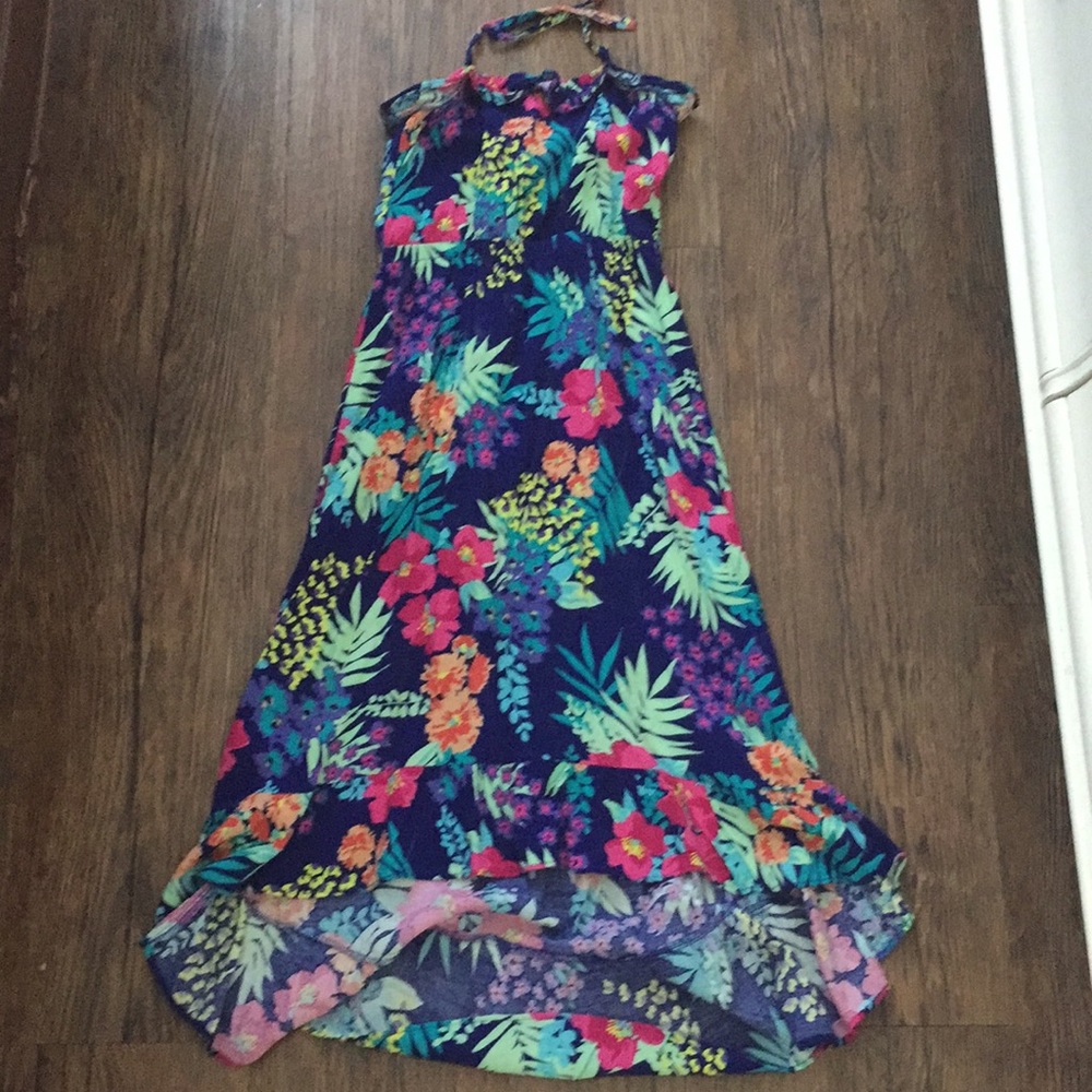 Colorful  Hawaiian flower dress.